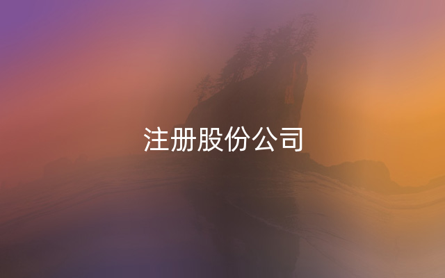 注册股份公司