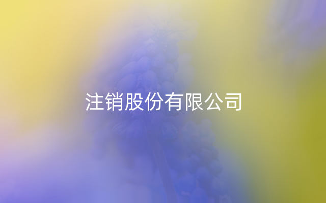 注销股份有限公司